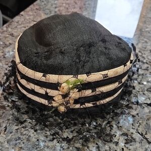 Elegant Black and Tan Women's Hat